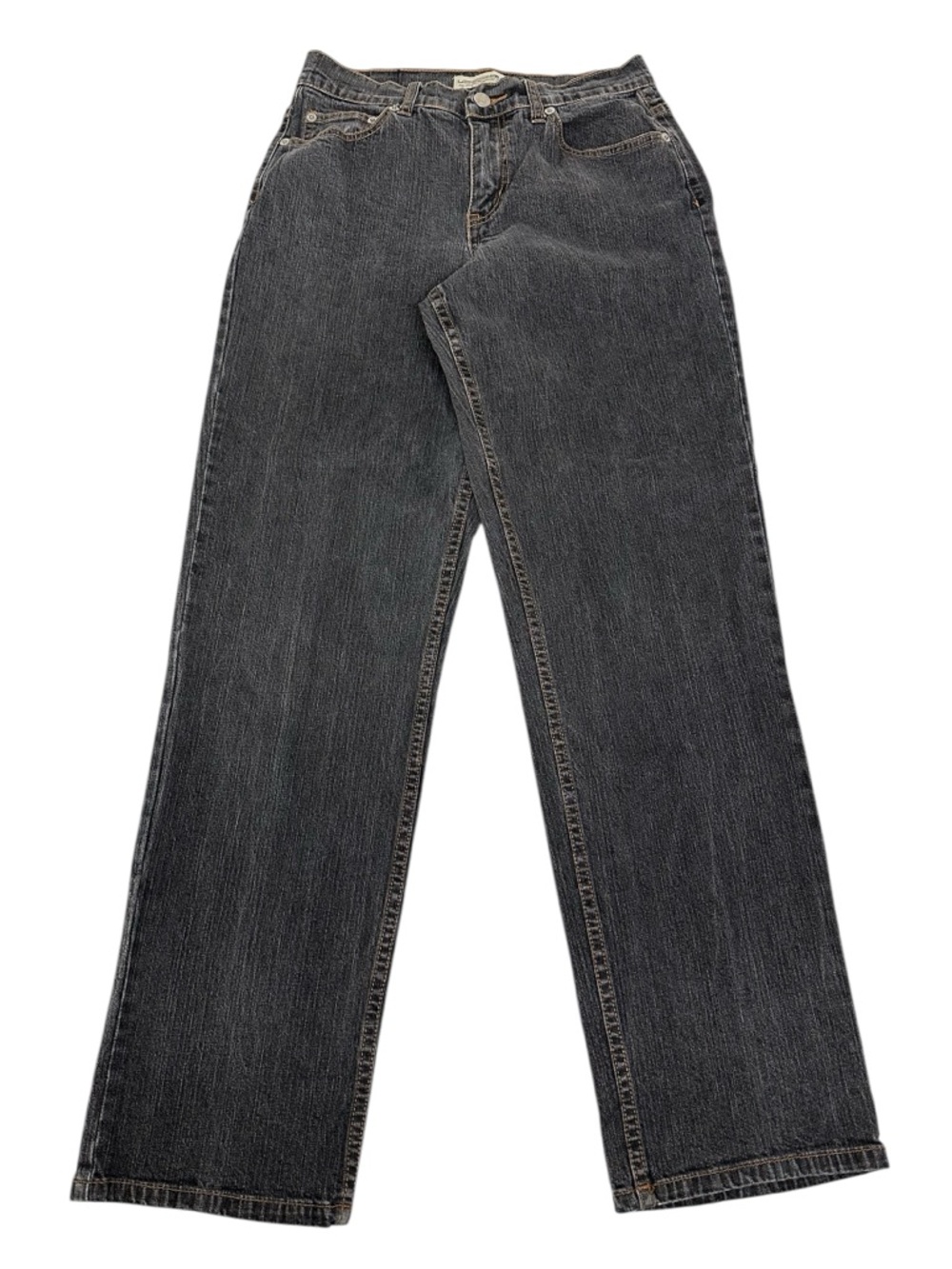 LONDON JEAN / Gray Stretchy High Waisted Straight Leg Jeans / Size 6 / Goth Emo